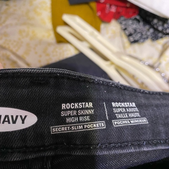 Black High Waisted Distressed Jeans - Picture 4 of 5